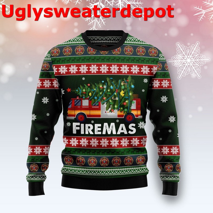 Firefighter do it for the ho’s Christmas sweater