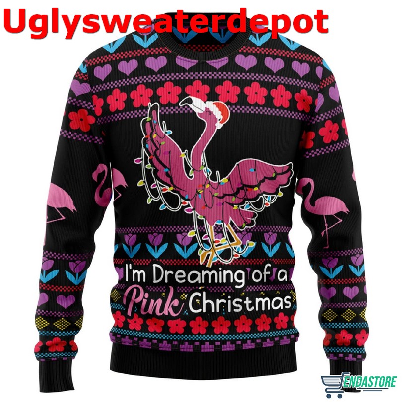 Flamingo Together Ugly Christmas Sweater