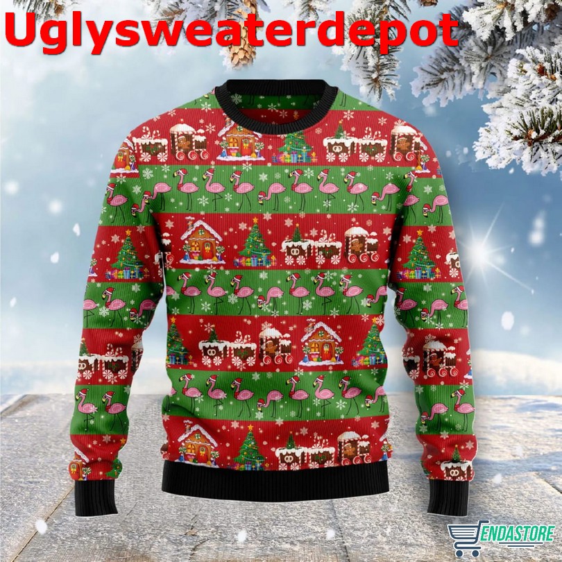 Flamingo Pink Christmas Ugly Christmas Sweater