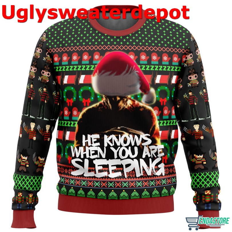 Freddy Krueger The Nightmare On Elf Street Ugly Christmas Sweater