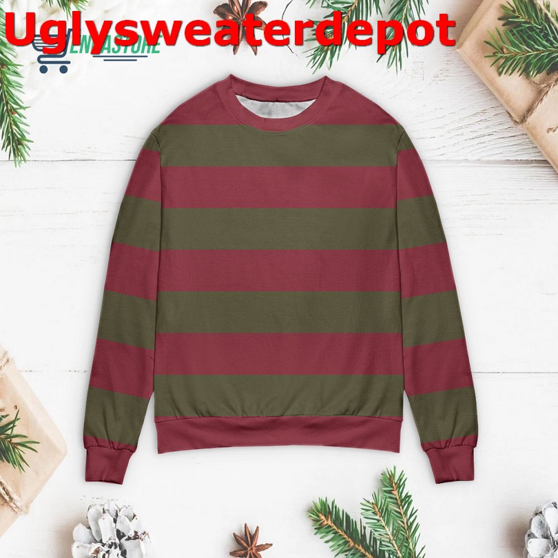 Freddy Krueger The Nightmare On Elf Street Ugly Christmas Sweater