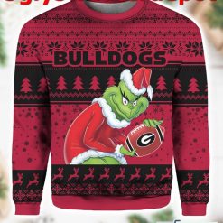 Georgia Bulldogs Grnch Ugly Christmas Sweater