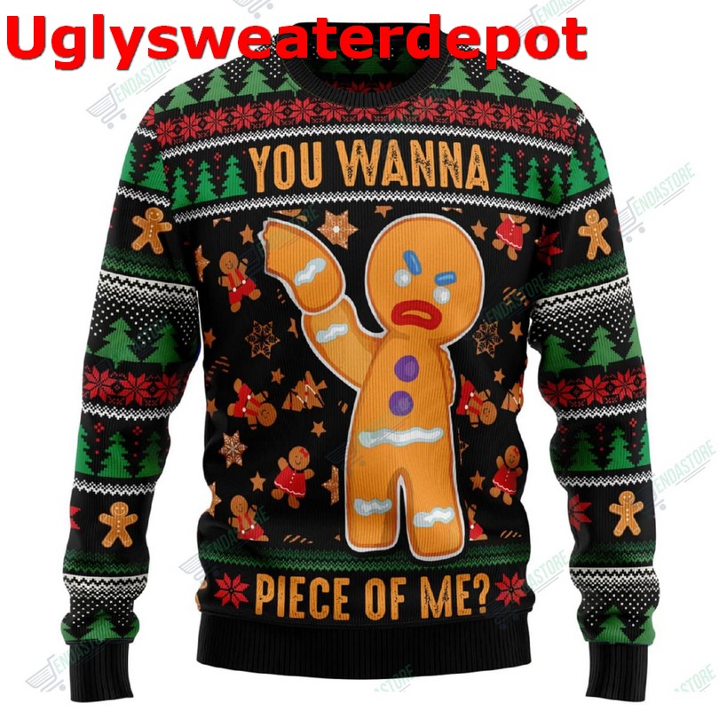 Gingerbread Monster Ugly Christmas Sweater