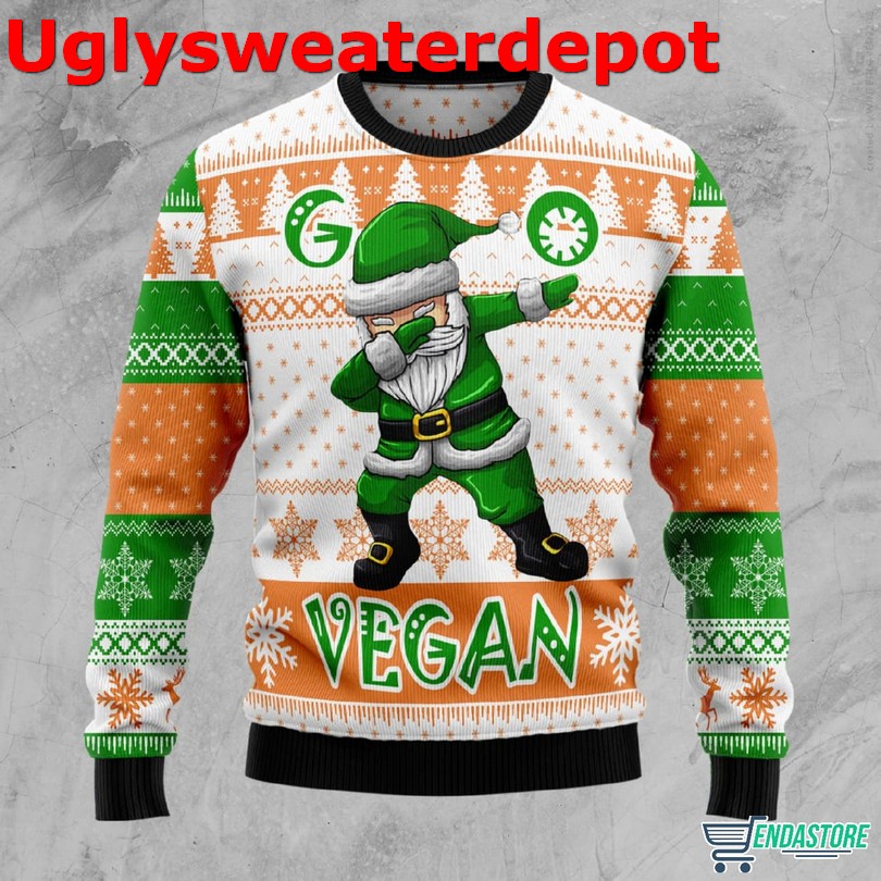 Go Vegan Santa Ugly Christmas Sweater