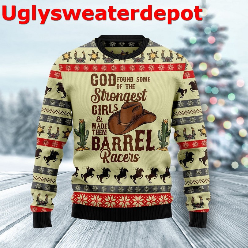 God found some of the strongest girls Christmas sweater