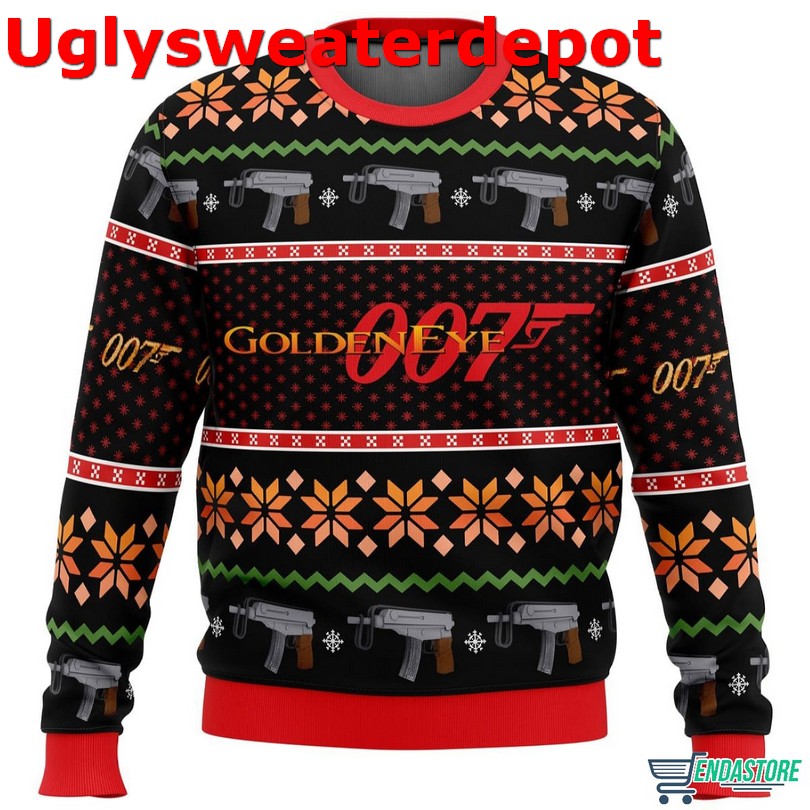 Golden Eye Ugly Christmas Sweater