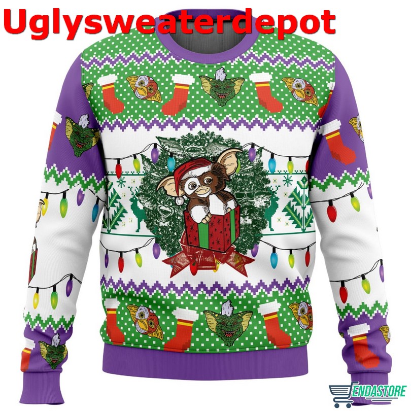 Gremlins Gizmo Black Ugly Christmas sweater Gremlins Gizmo Black Ugly Christmas sweater