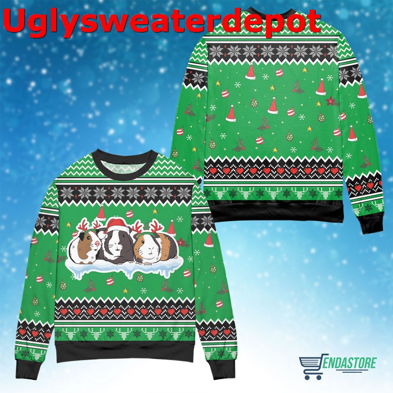 Guinea Pig Cute Face Ugly Christmas Sweater