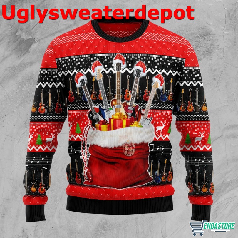Guitar Xmas Christmas sweater