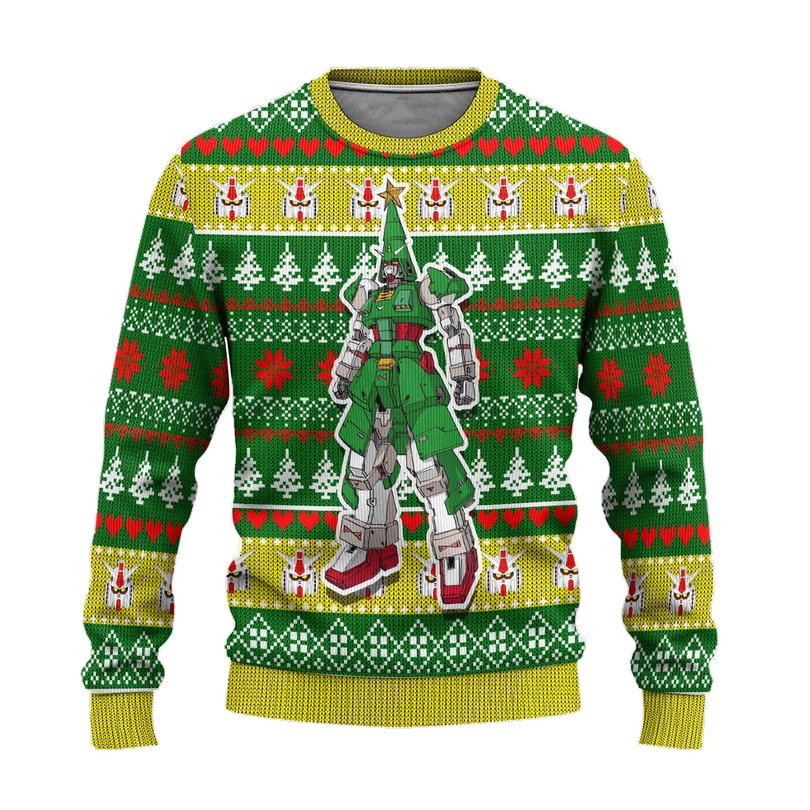 Gundam Anime ugly Christmas sweater