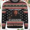 Hans Gruber Fall Nakatomi Plaza Die Hard Ugly Christmas Sweater 8NWPC2QI
