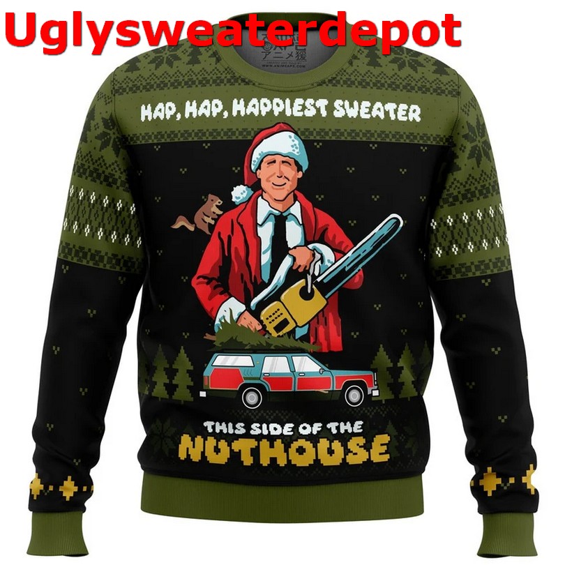 Hans Gruber have a yippee kay ay ugly Christmas sweater