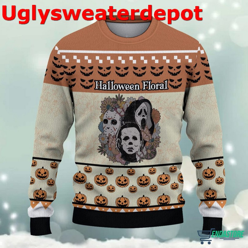 Horror character Woolen Christmas sweater Horror character Woolen Christmas sweater