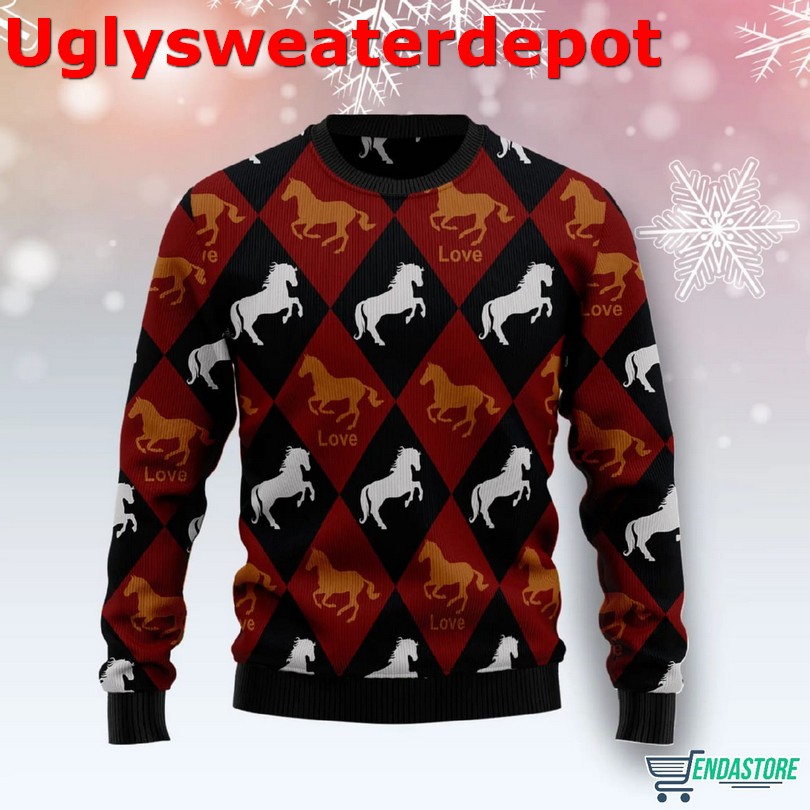 Horse Ugly Christmas Sweater Horse Ugly Christmas Sweater