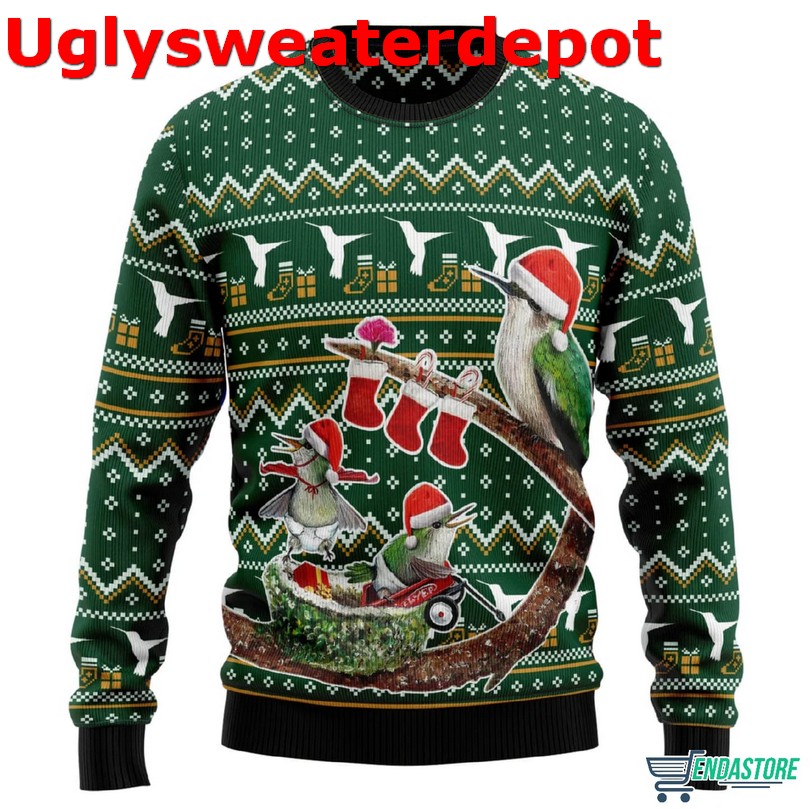 Hummingbird Sunflower You Are My Sunshine Ugly Christmas Sweater